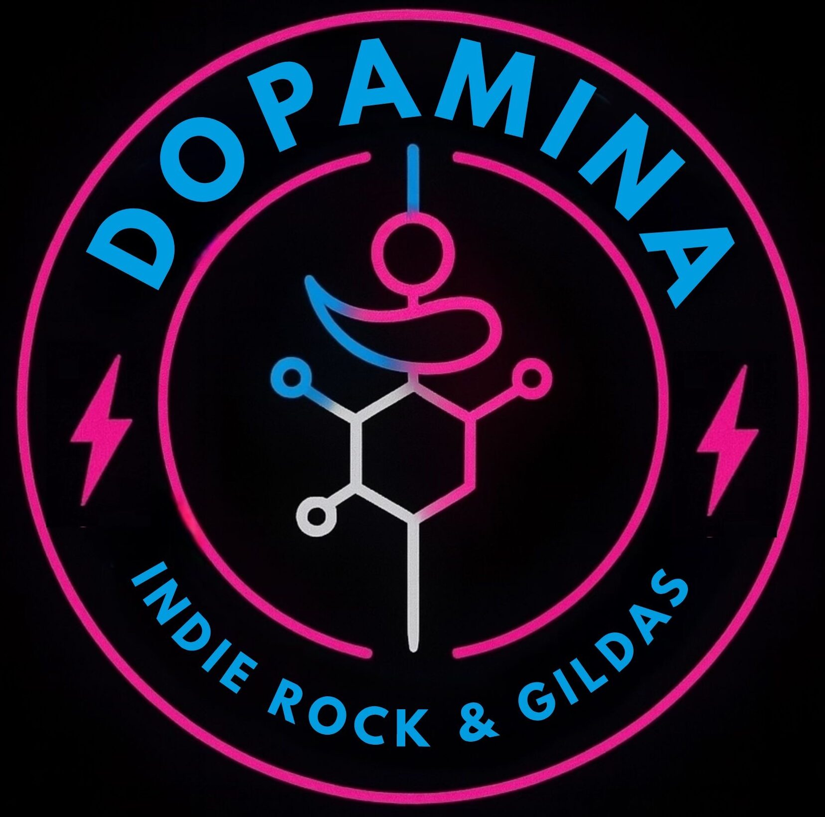 logotipo dopamina indie rock & gildas